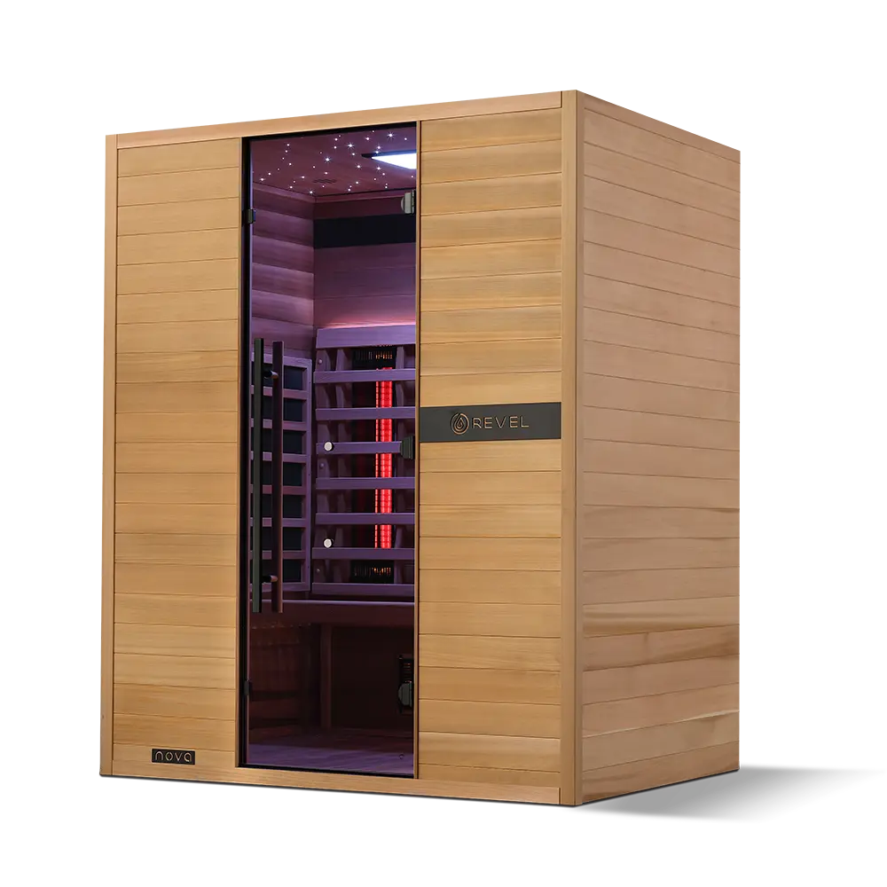 Revel Nova 3 Person Full Spectrum Infrared Sauna - Next Gen Revel Saunas