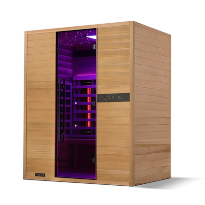Revel Nova 3 Person Full Spectrum Infrared Sauna - Next Gen Revel Saunas