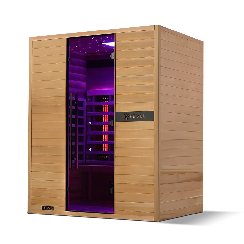 Revel Nova 3 Person Full Spectrum Infrared Sauna - Next Gen Revel Saunas