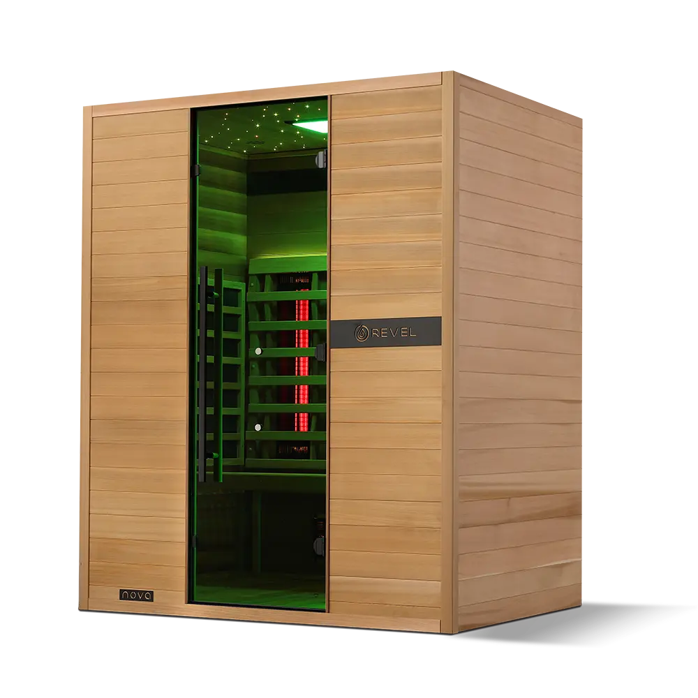 Revel Nova 3 Person Full Spectrum Infrared Sauna - Next Gen Revel Saunas