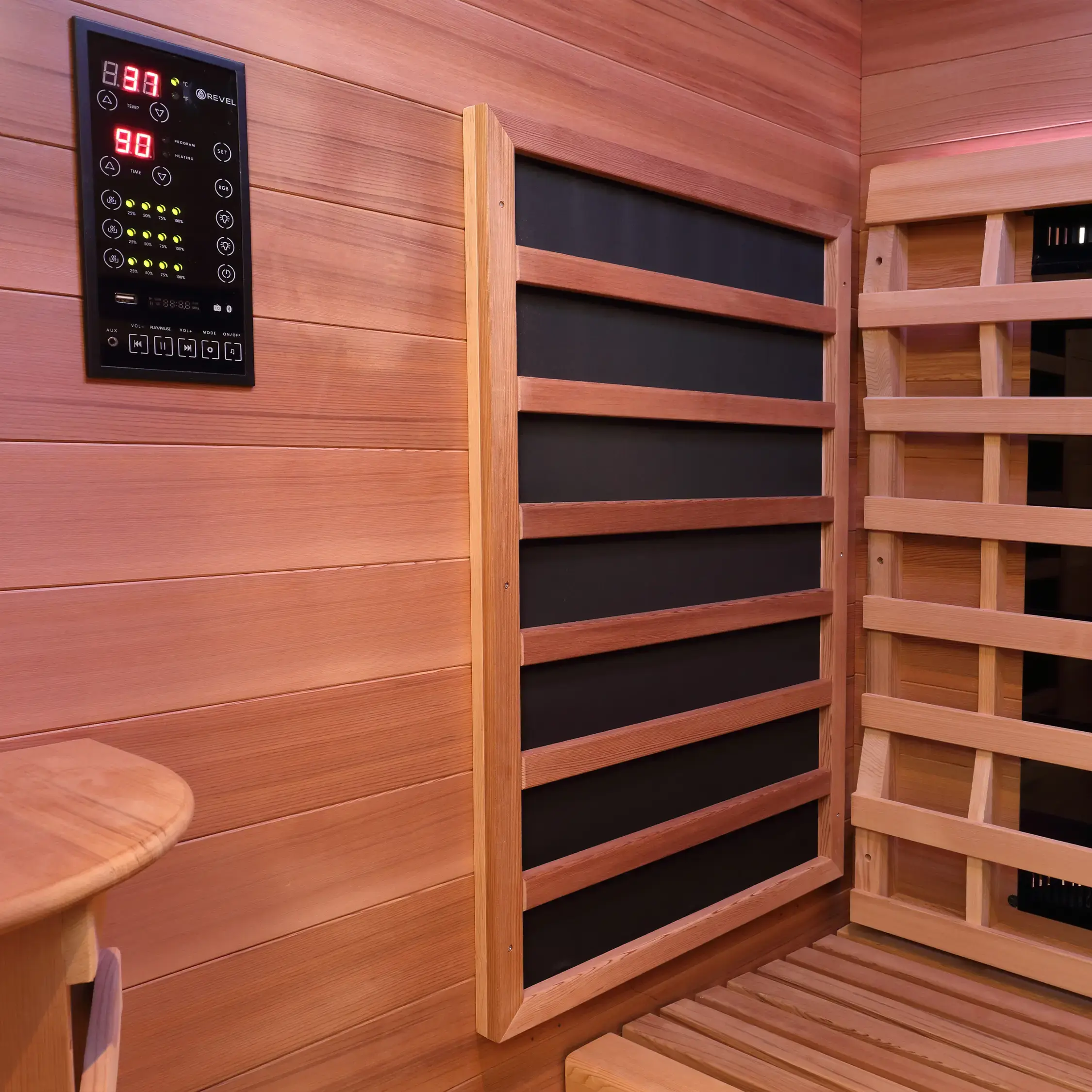 Revel Nova 3 Person Full Spectrum Infrared Cedar Sauna Revel Saunas