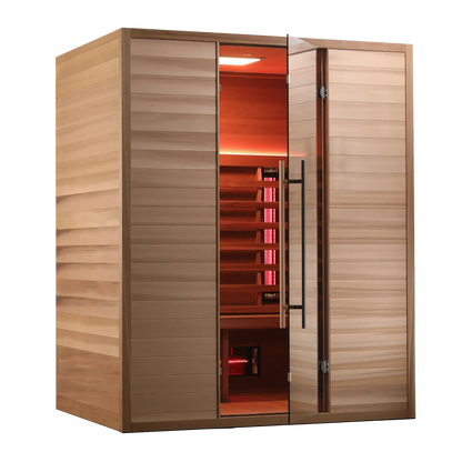 Revel Nova 3 Person Full Spectrum Infrared Cedar Sauna Revel Saunas