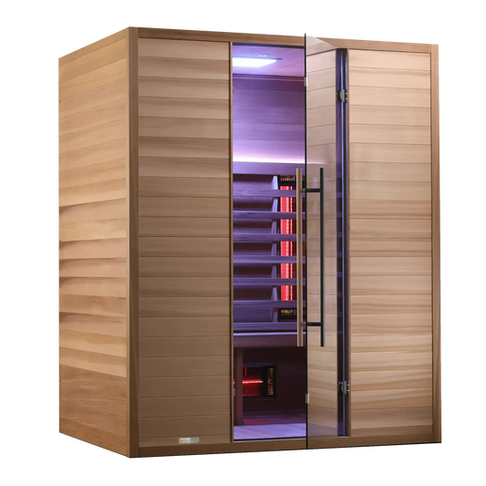 Revel Nova 3 Person Full Spectrum Infrared Cedar Sauna Revel Saunas