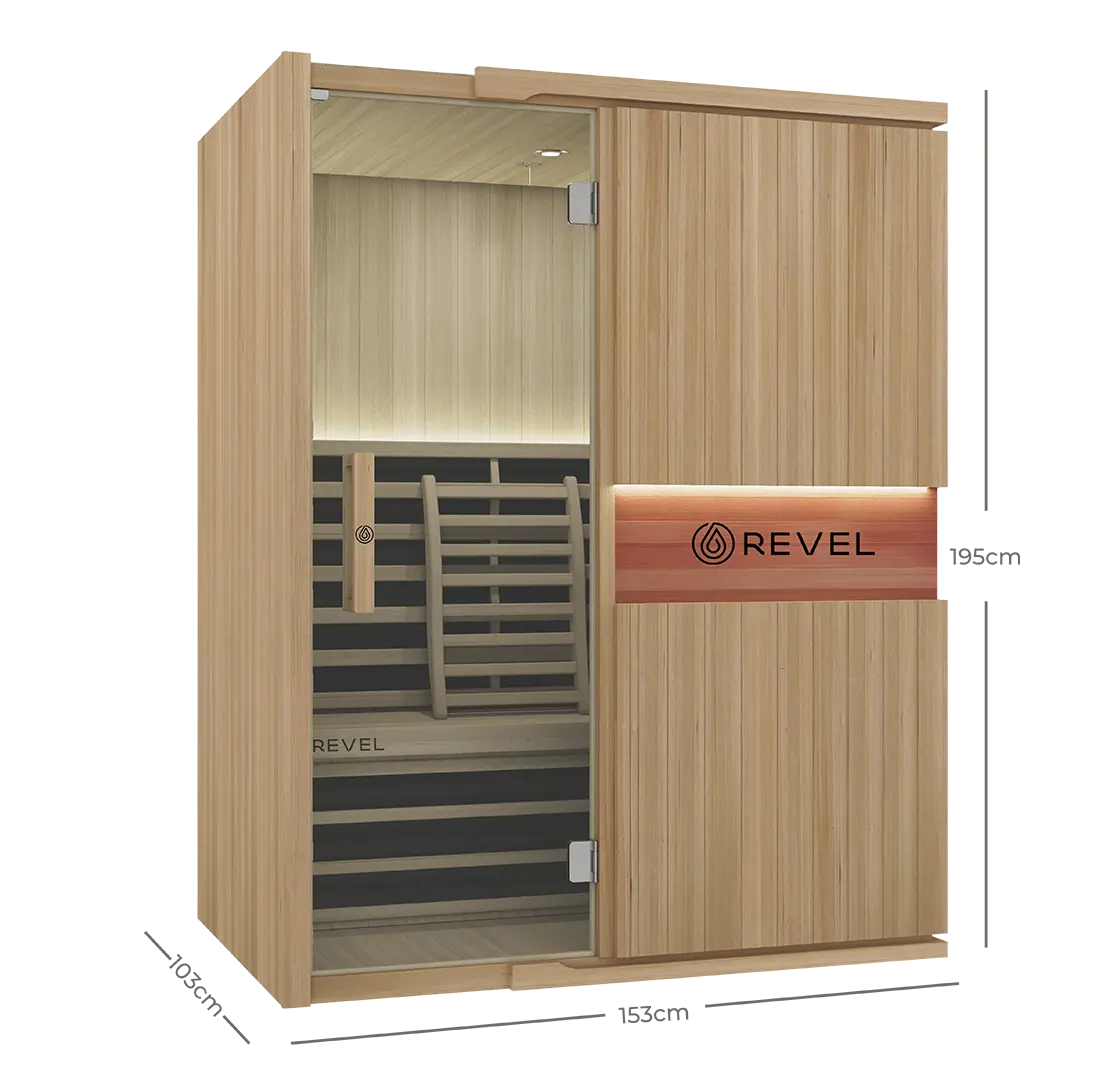 Revel Aura 3 Person Full Spectrum Infrared Sauna Revel Saunas