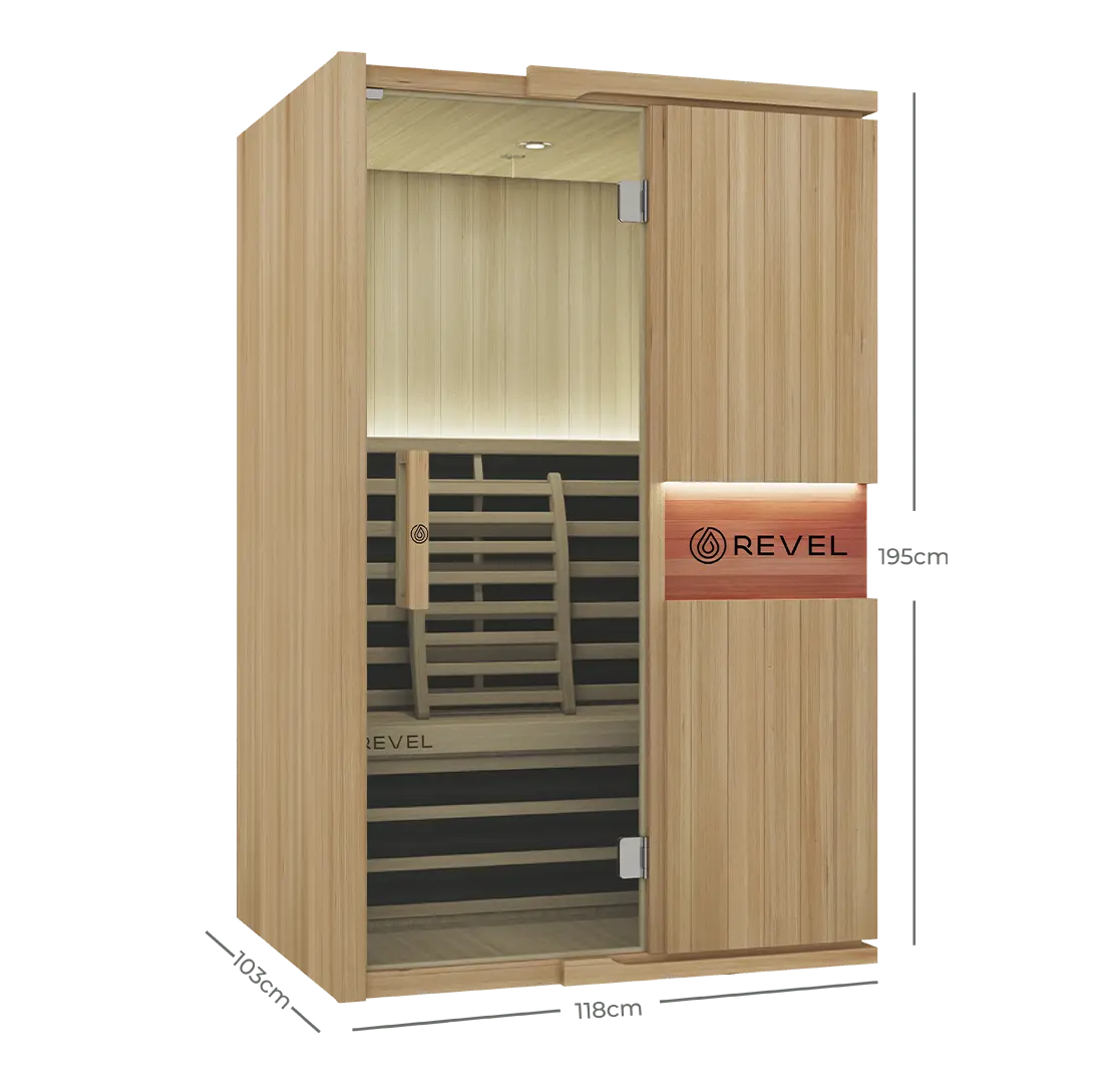 Revel Aura 2 Person Full Spectrum Infrared Sauna Revel Saunas