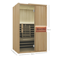 Revel Aura 2 Person Full Spectrum Infrared Sauna Revel Saunas