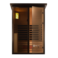 Revel Eclipse 2 Person Full Spectrum Infrared Cabin Sauna Revel Saunas