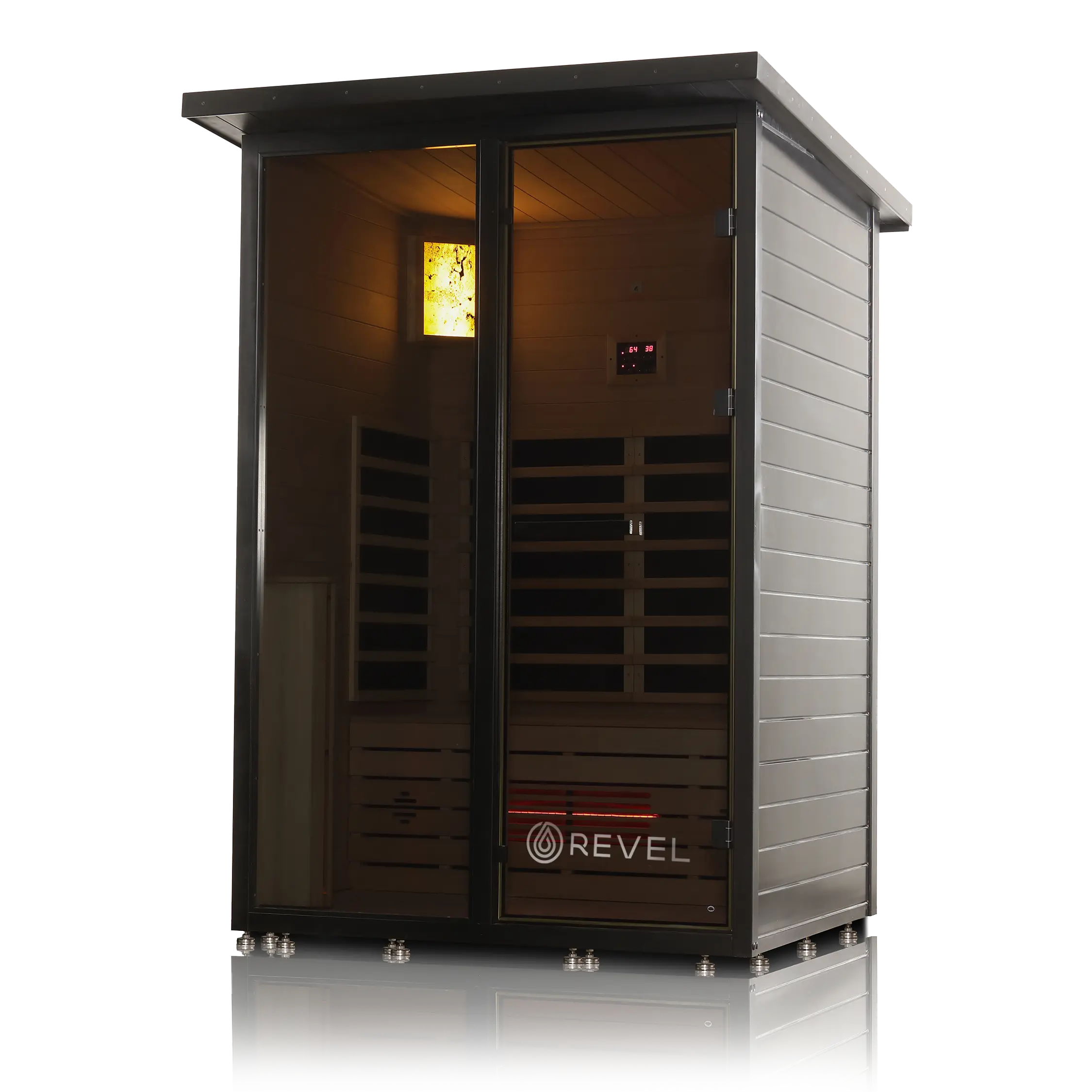 Revel Eclipse 2 Person Full Spectrum Infrared Cabin Sauna Revel Saunas