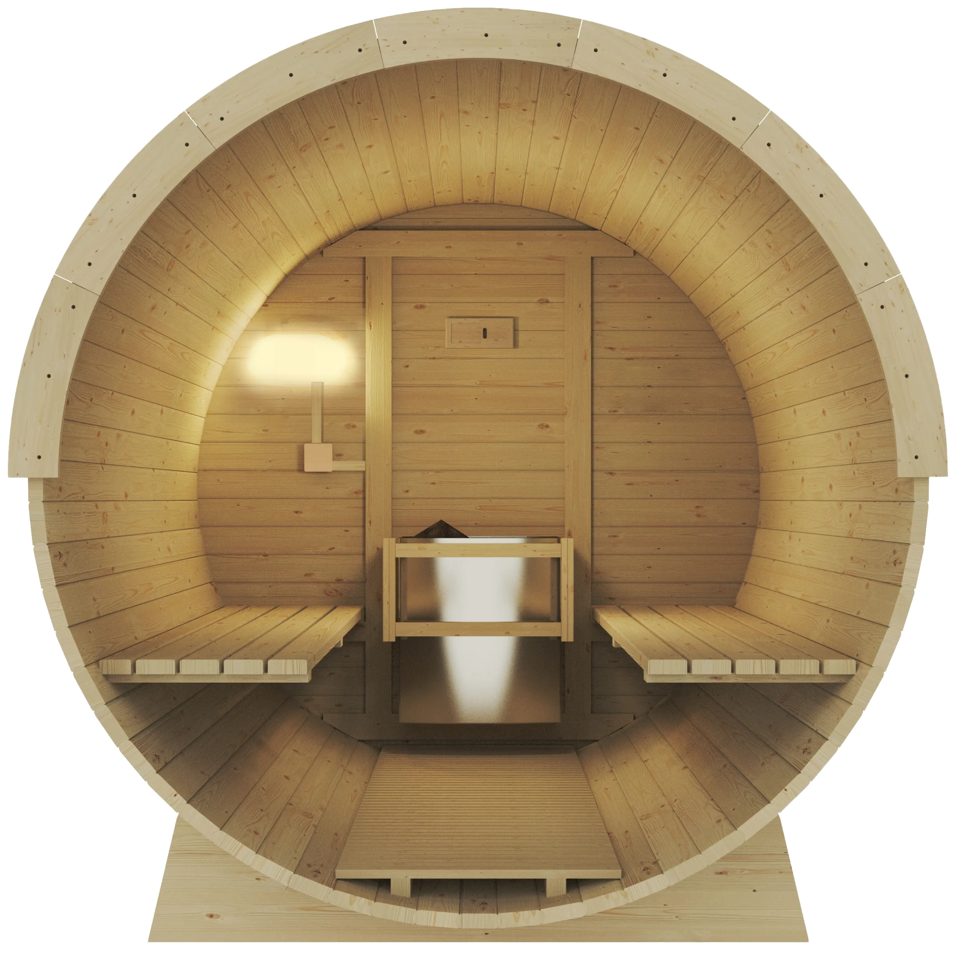 Revel Eden Pro - 8 Person Traditional Barrel Sauna Revel Saunas