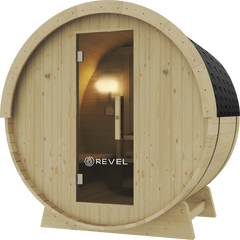 Revel Eden - 4 Person Traditional Barrel Sauna Revel Saunas