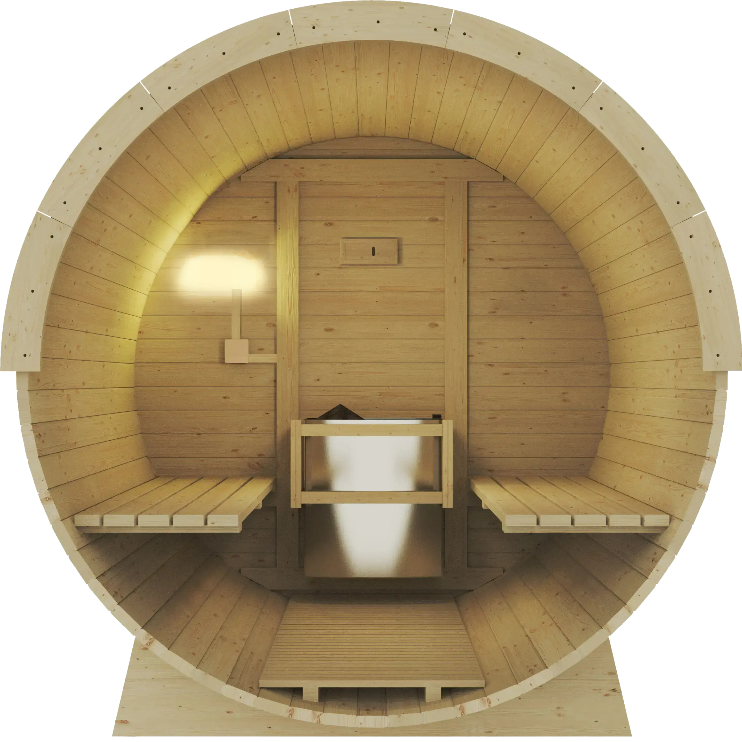 Revel Eden - 6 Person Traditional Barrel Sauna Revel Saunas