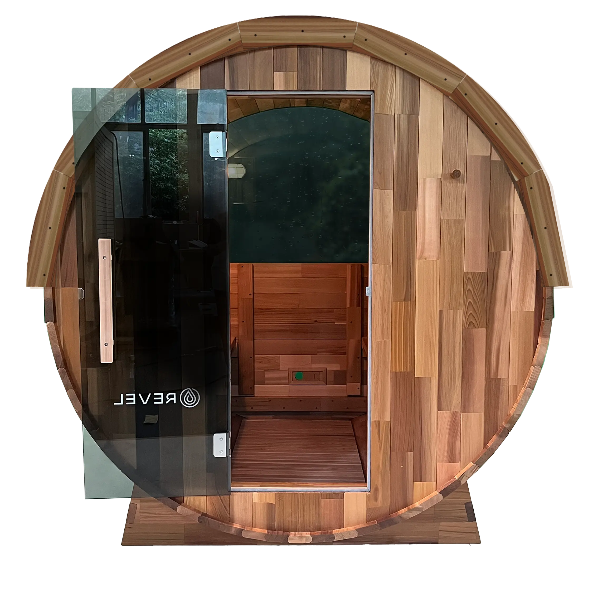 Revel Edenview - 4 Person Traditional Cedar Barrel Sauna Revel Saunas