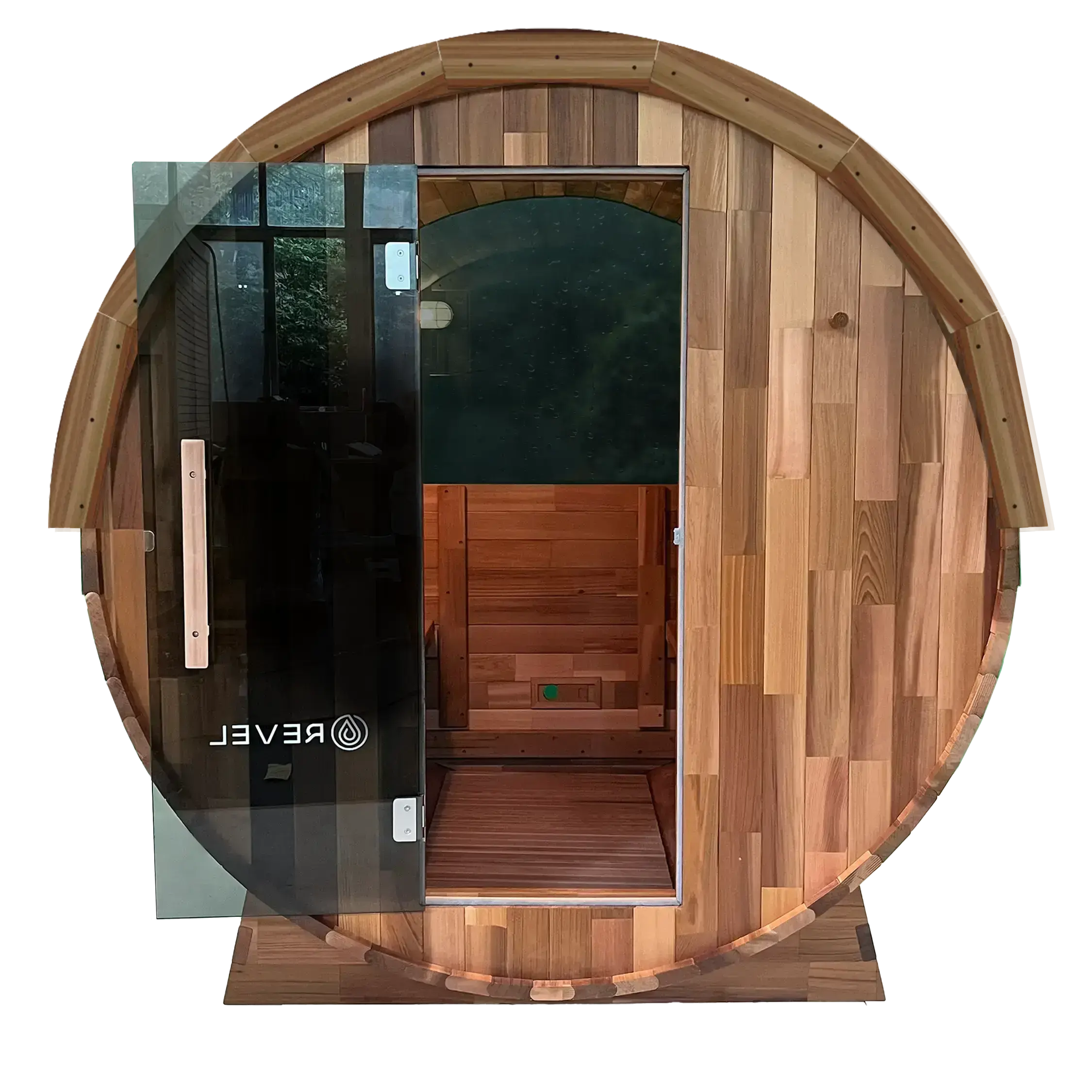 Revel Edenview - 4 Person Traditional Cedar Barrel Sauna Revel Saunas