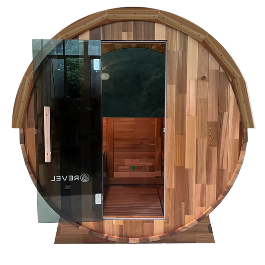 Revel Edenview - 4 Person Traditional Cedar Barrel Sauna Revel Saunas