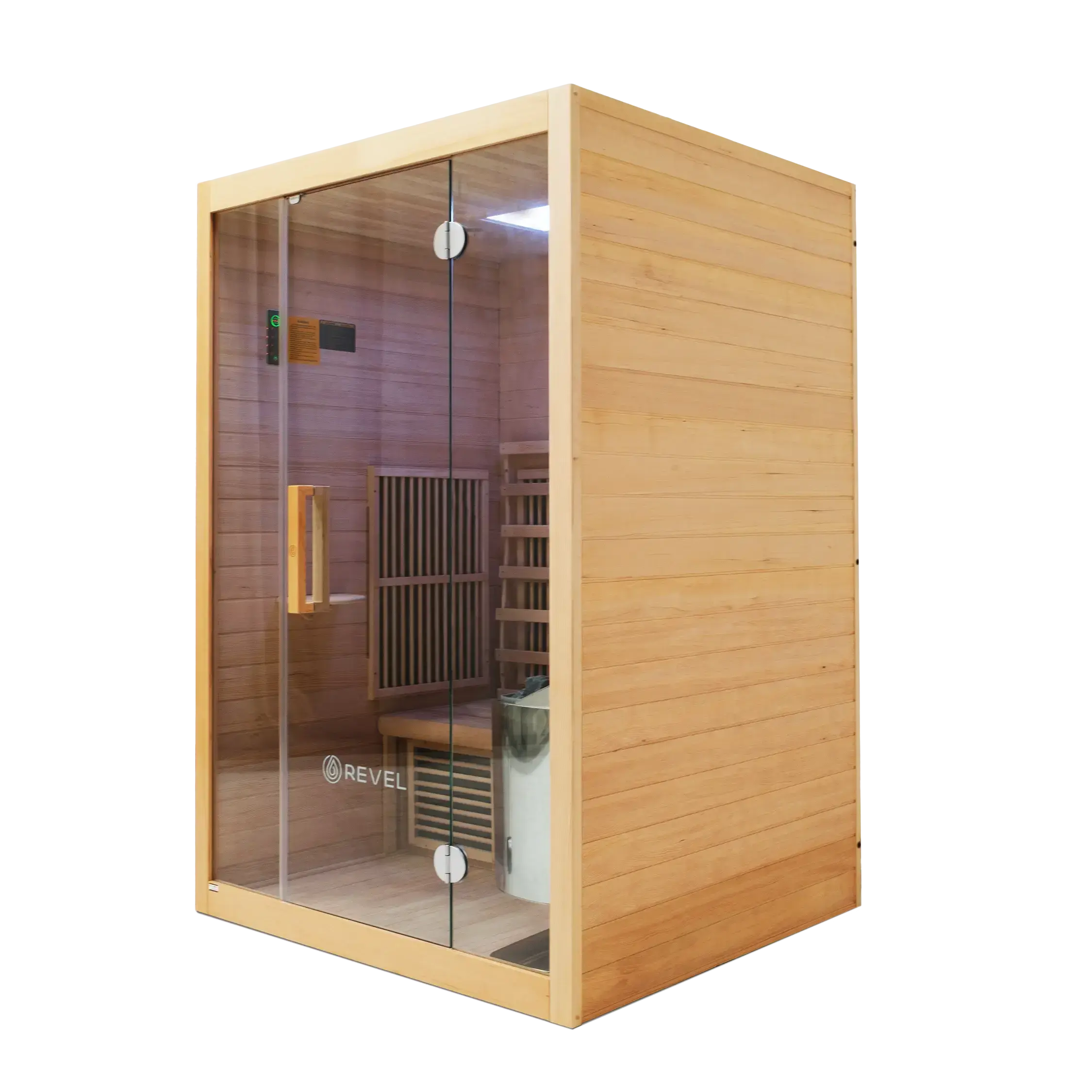 Revel NordicWave 2 Person Infrared & Traditional Hybrid Sauna Revel Saunas