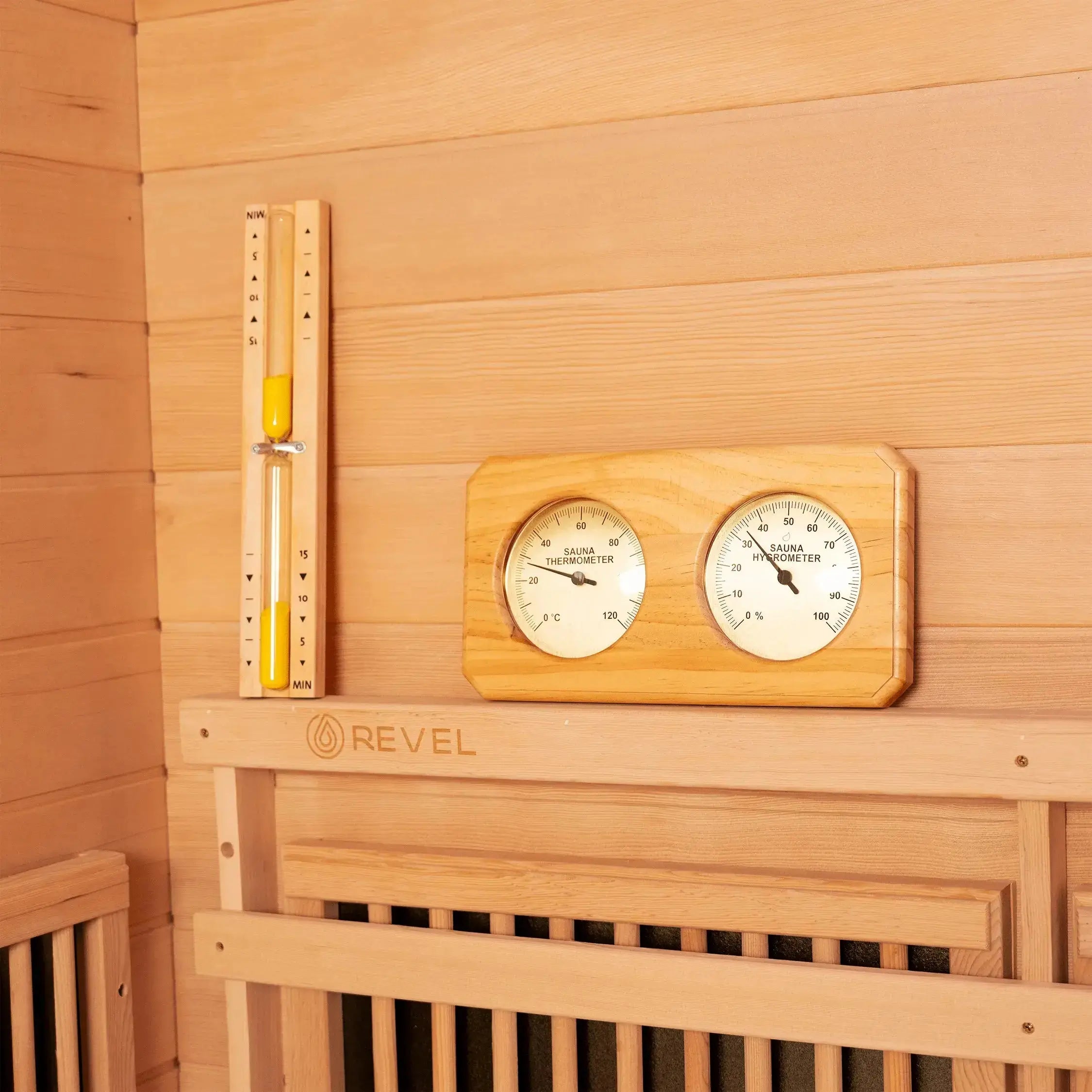 Revel NordicWave 3 Person Infrared & Traditional Hybrid Sauna Revel Saunas