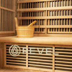 Revel NordicWave 3 Person Infrared & Traditional Hybrid Sauna Revel Saunas