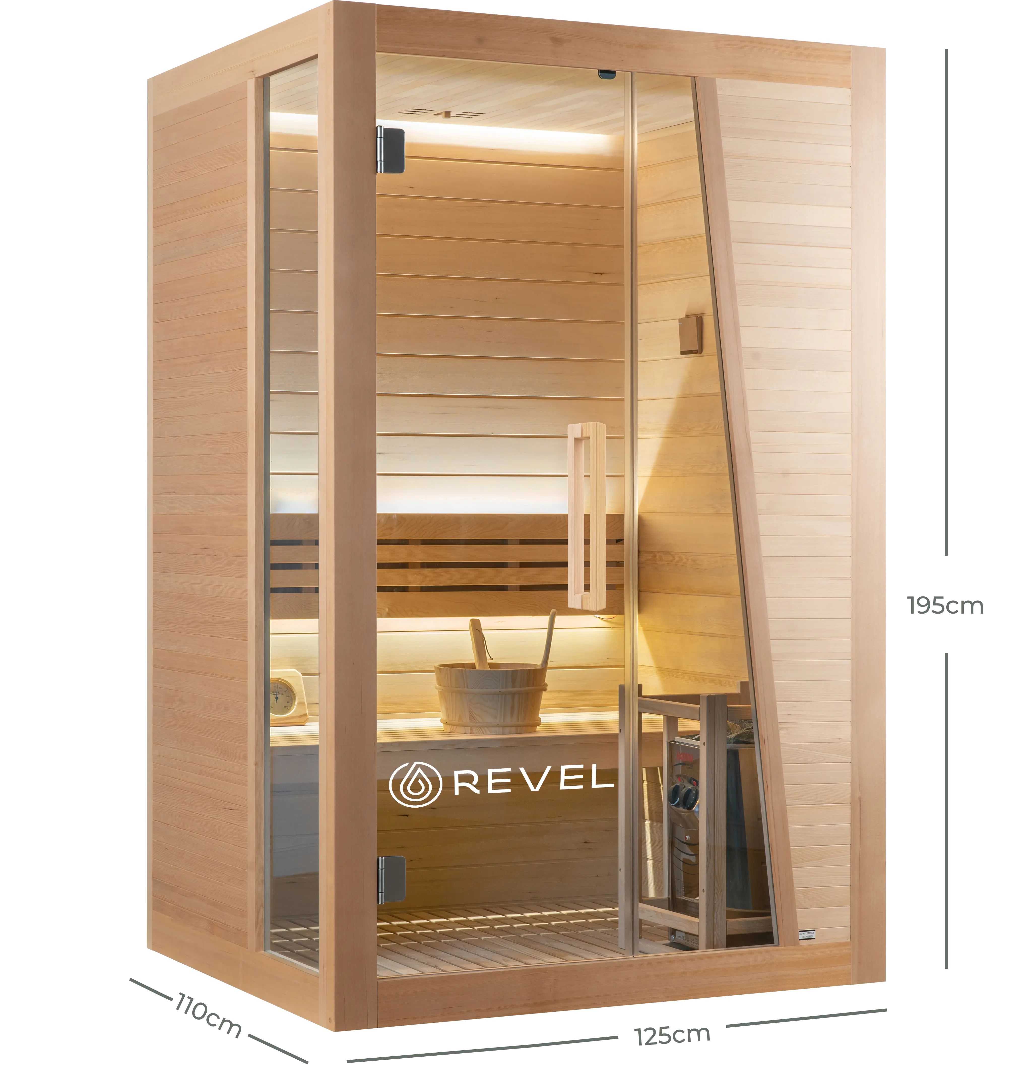 Revel Tampere - 3 Person Traditional Finnish Sauna Revel Saunas