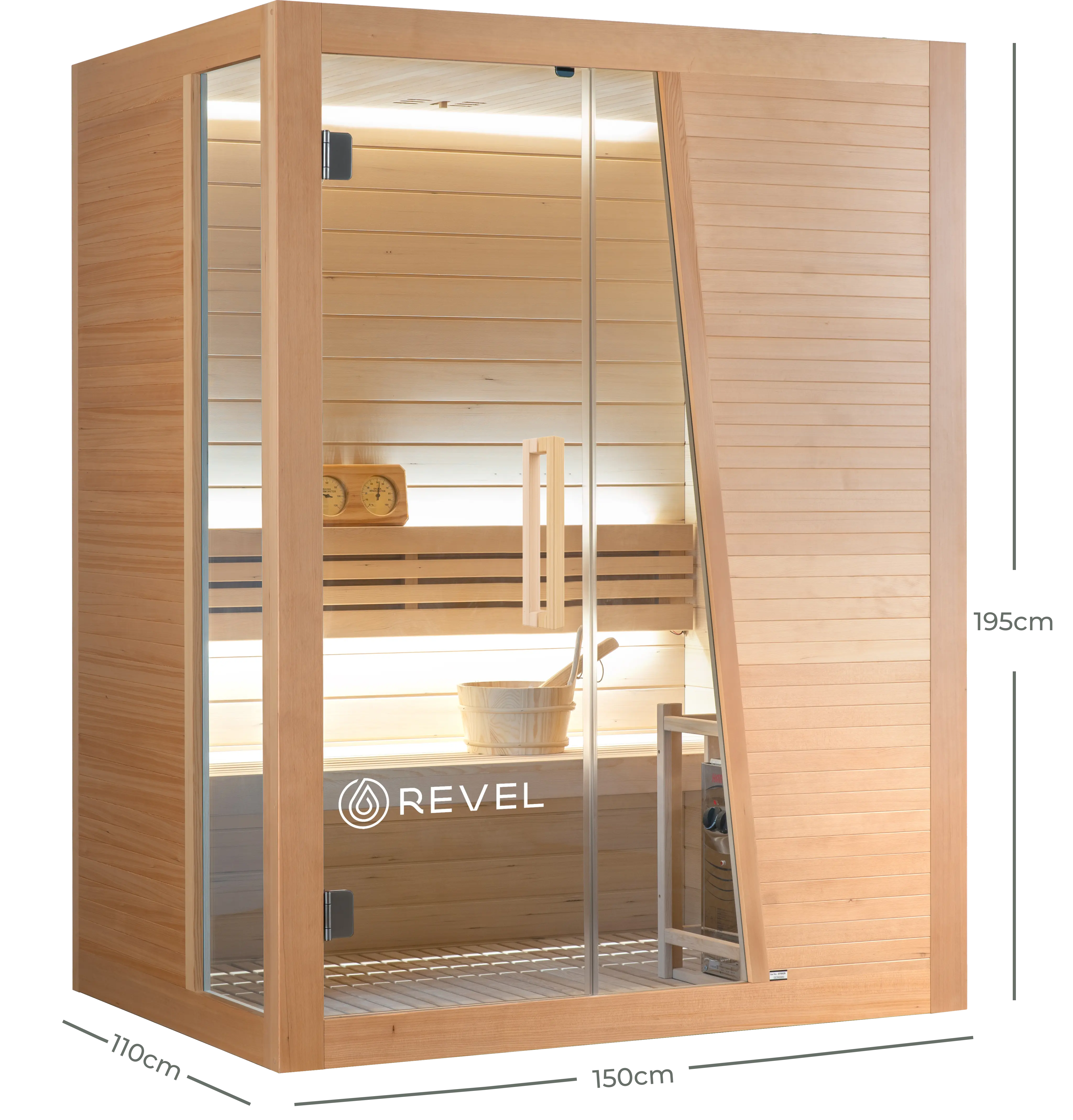 Revel Tampere - 4 Person Traditional Finnish Sauna Revel Saunas