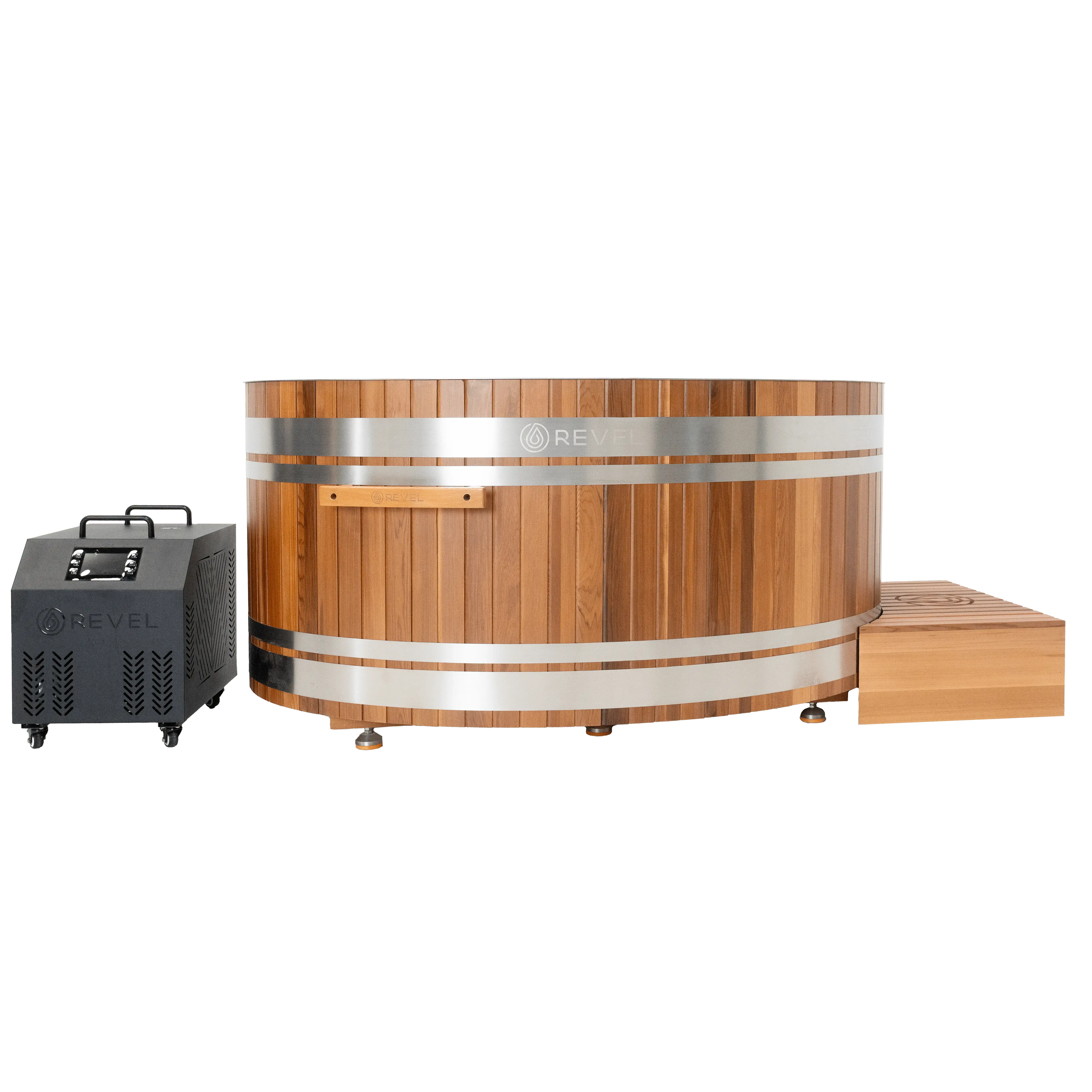 Revel Glacier Duo - Hemlock Nordic Ice Bath Revel Saunas