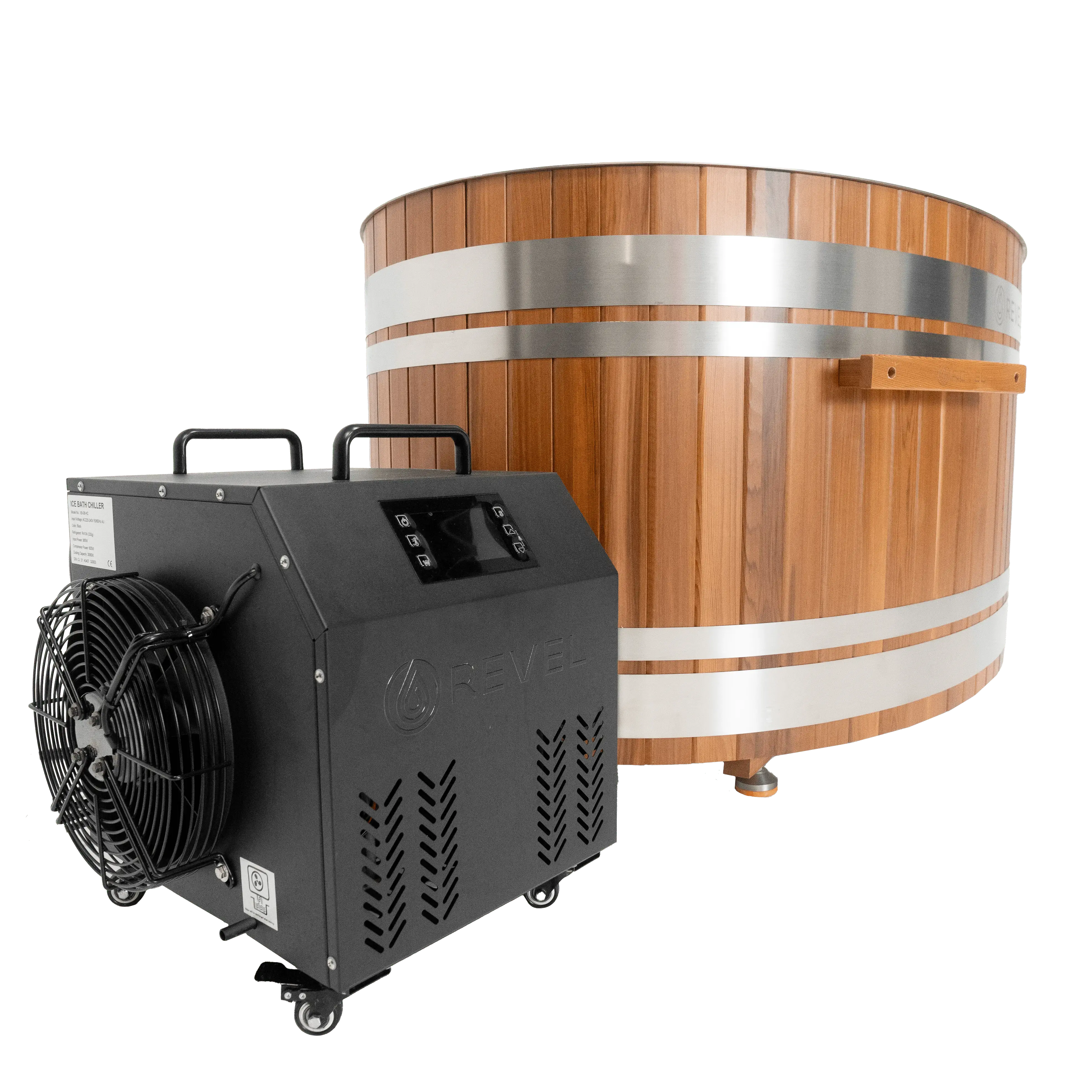 Revel Glacier Duo - Hemlock Nordic Ice Bath Revel Saunas