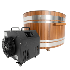 Revel Glacier Duo - Hemlock Nordic Ice Bath Revel Saunas