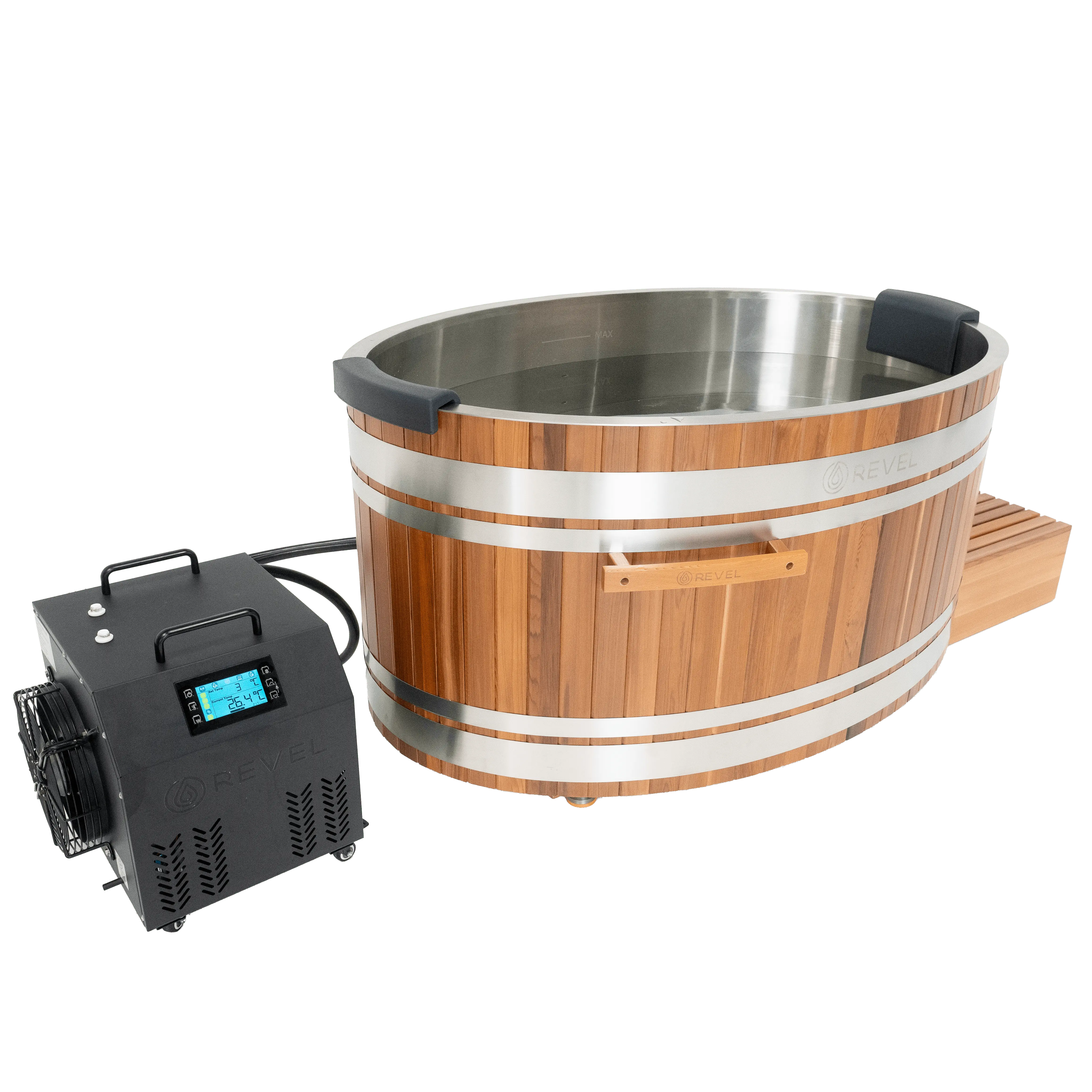 Revel Glacier Duo - Premium Cedar Ice Bath Revel Saunas