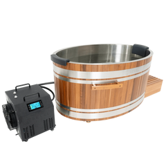 Revel Glacier Duo - Hemlock Nordic Ice Bath Revel Saunas