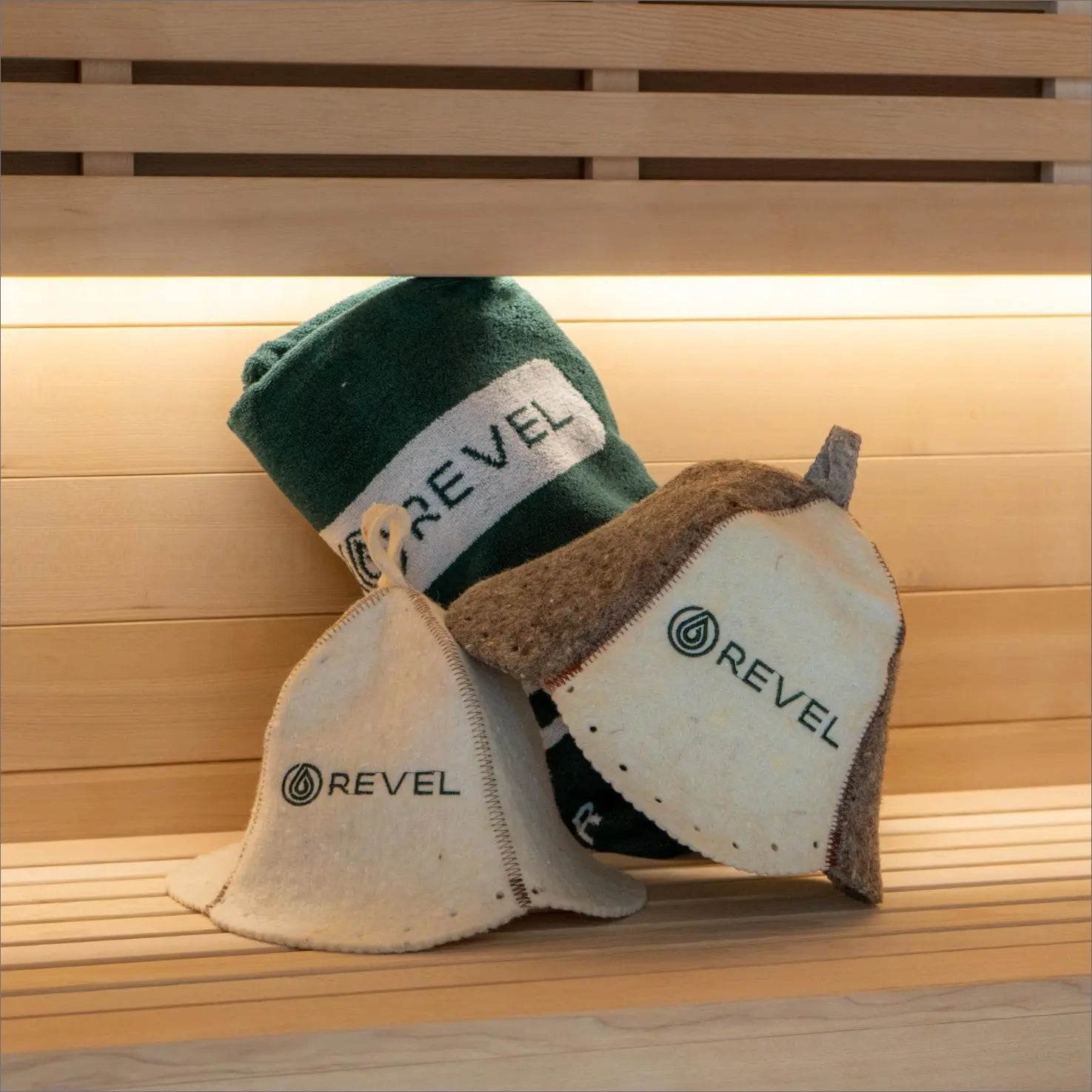 Revel Sauna Hat - Premium 100% Wool Heat Shield Revel Saunas