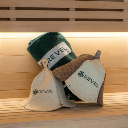 Revel Sauna Hat - Premium 100% Wool Heat Shield Revel Saunas