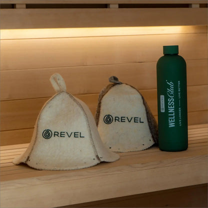 Revel Sauna Hat - Premium 100% Wool Heat Shield Revel Saunas