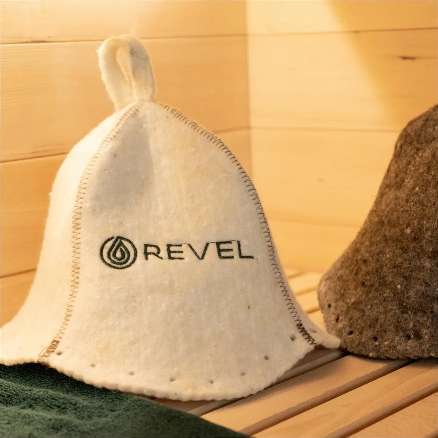 Revel Sauna Hat - Premium 100% Wool Heat Shield Revel Saunas