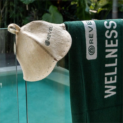 Revel Sauna Hat - Premium 100% Wool Heat Shield Revel Saunas