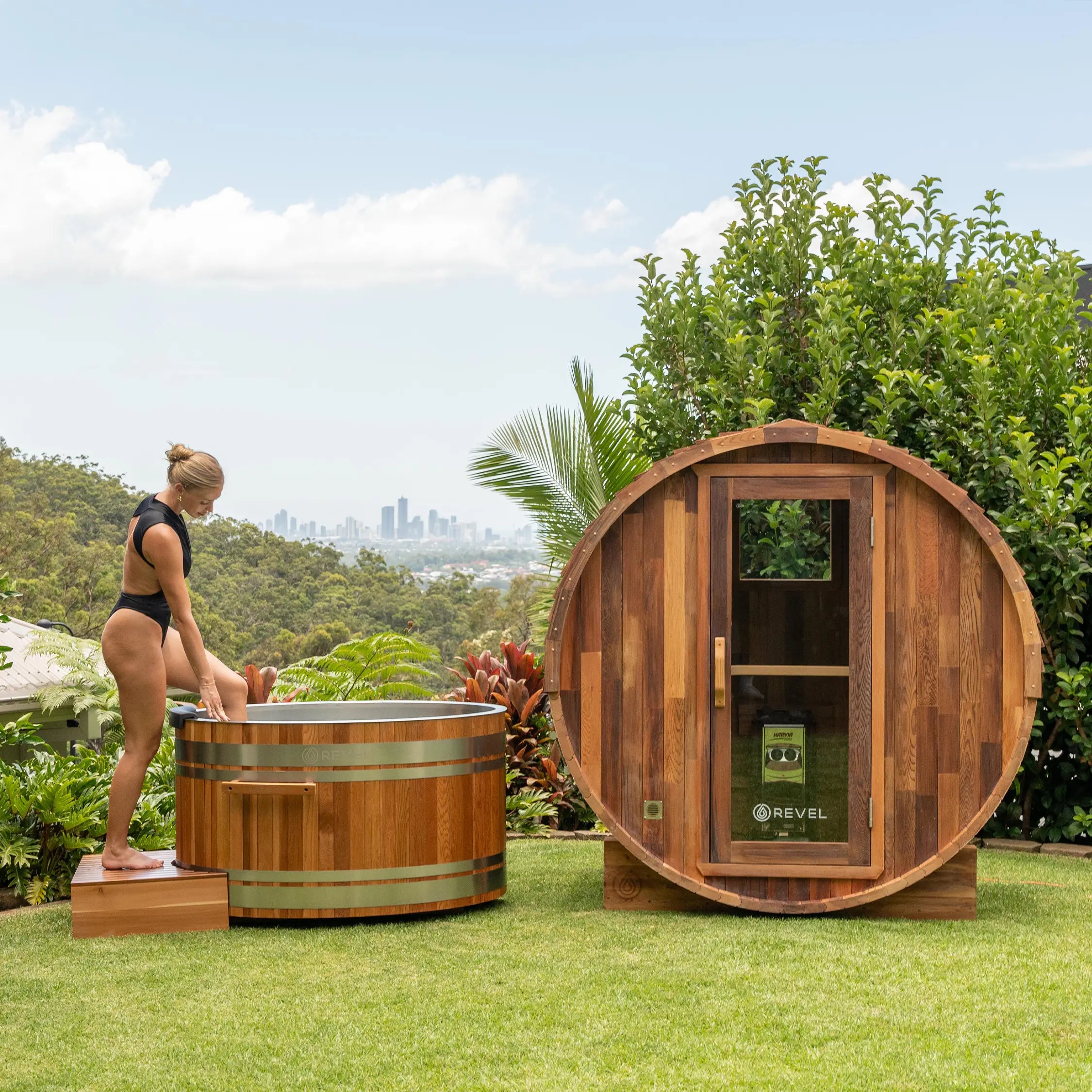 Revel Glacier Solo - Premium Cedar Ice Bath Revel Saunas