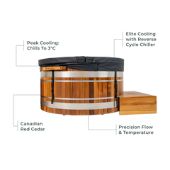 Revel Glacier Solo - Premium Cedar Ice Bath Revel Saunas