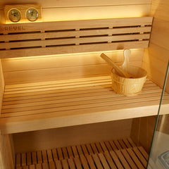 Revel Tampere 2 Person Traditional Finnish Sauna with Step Revel Saunas