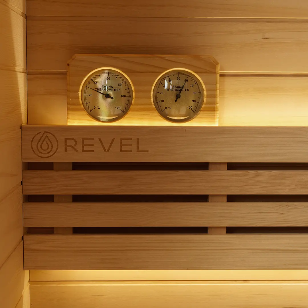 Revel Tampere 2 Person Traditional Finnish Sauna with Step Revel Saunas