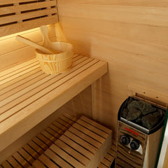 Revel Tampere 2 Person Traditional Finnish Sauna with Step Revel Saunas