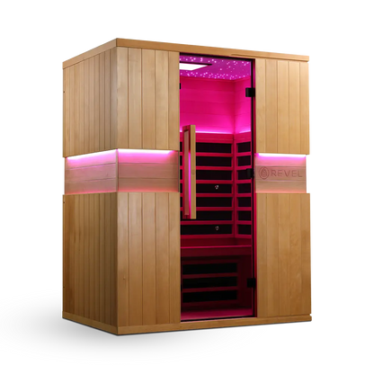 Revel Aura 3 Person Full Spectrum Infrared Sauna Revel Saunas