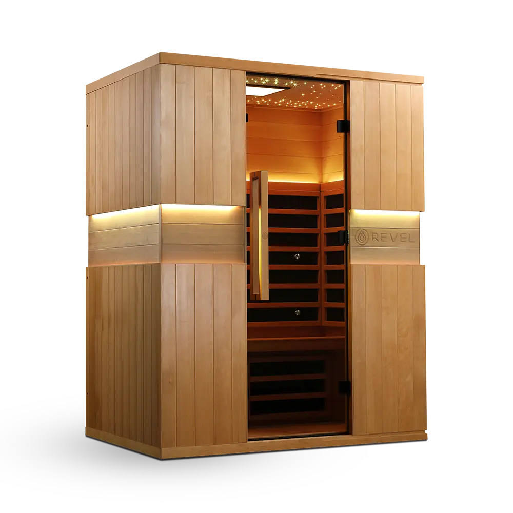 Revel Aura 3 Person Full Spectrum Infrared Sauna Revel Saunas