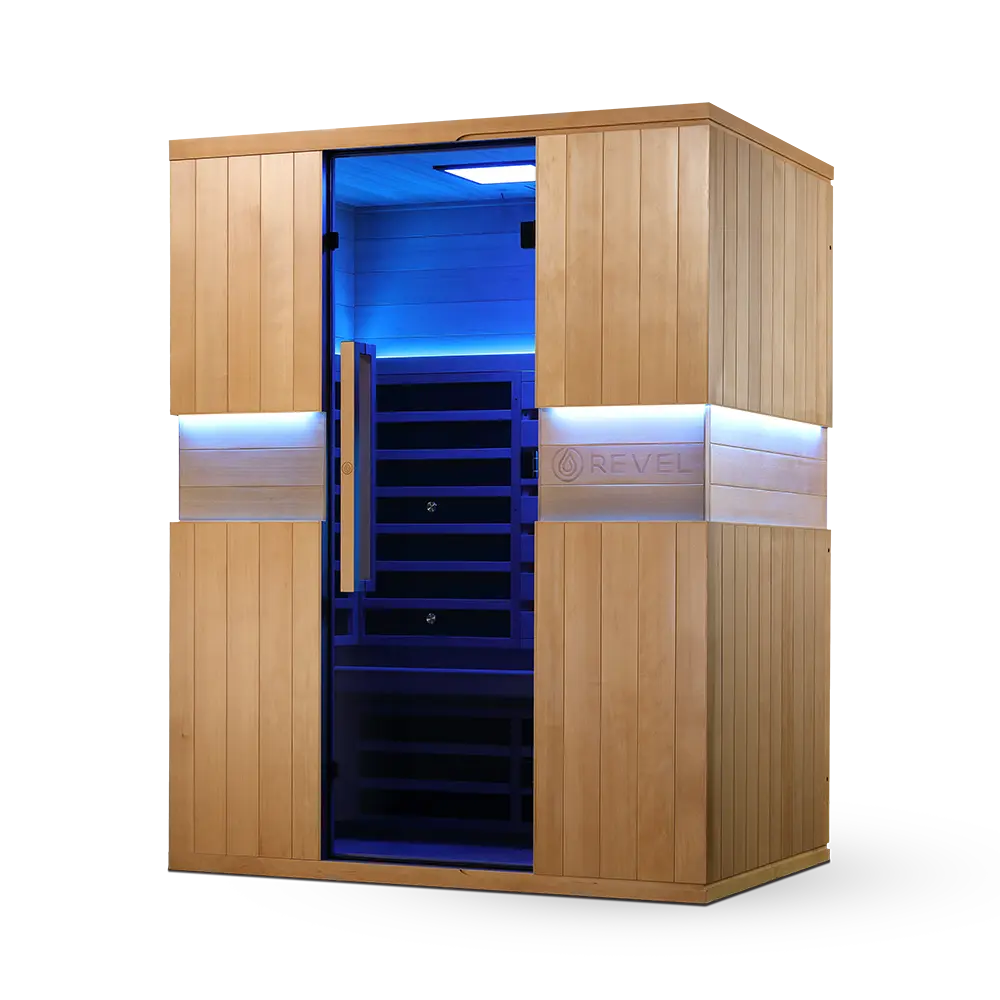 Revel Aura 3 Person Full Spectrum Infrared Sauna Revel Saunas