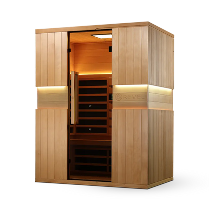 Revel Aura 3 Person Full Spectrum Infrared Sauna Revel Saunas