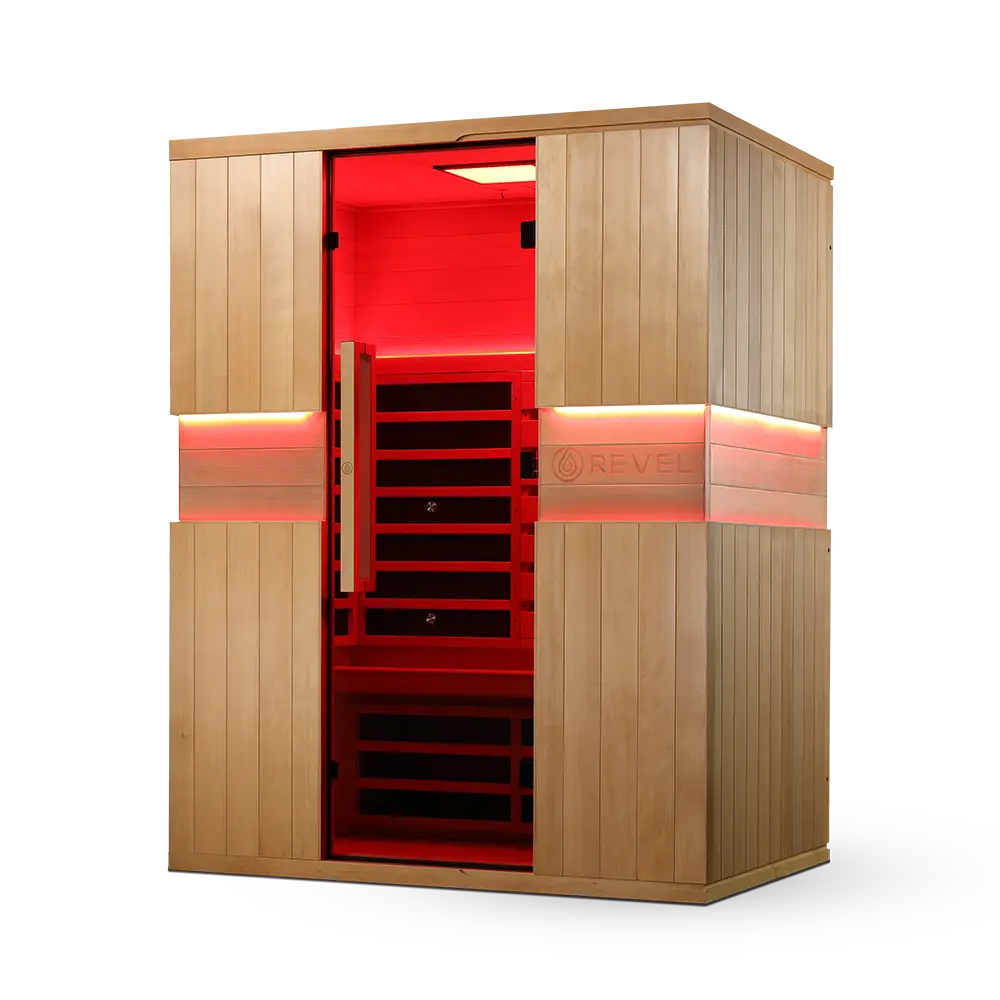 Revel Aura 3 Person Full Spectrum Infrared Sauna Revel Saunas