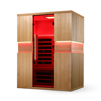 Revel Aura 3 Person Full Spectrum Infrared Sauna Revel Saunas