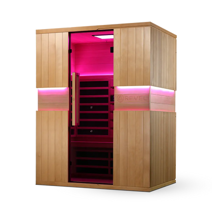 Revel Aura 3 Person Full Spectrum Infrared Sauna Revel Saunas