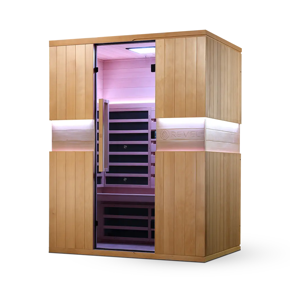 Revel Aura 3 Person Full Spectrum Infrared Sauna Revel Saunas