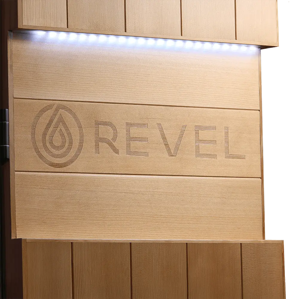 Revel Aura 3P Infrared Sauna with Glacier Solo Ice Bath and 1HP Chiller Revel Saunas