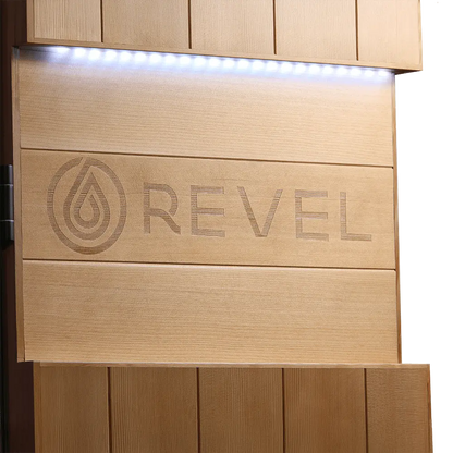 Revel Aura 3P Infrared Sauna with Glacier Solo Ice Bath and 1HP Chiller Revel Saunas