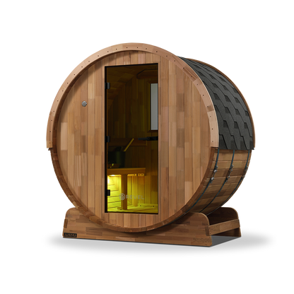Revel Aurora - 2 Person Traditional Cedar Barrel Sauna - Next Gen (Sauna Only)