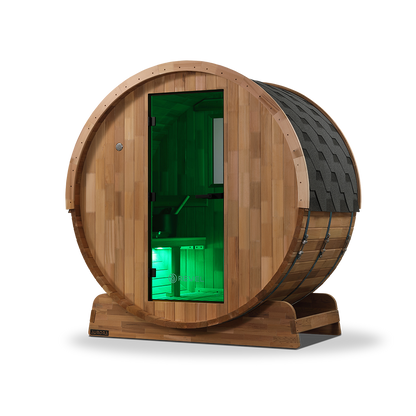 Revel Aurora - 2 Person Traditional Cedar Barrel Sauna - Next Gen (Sauna Only)